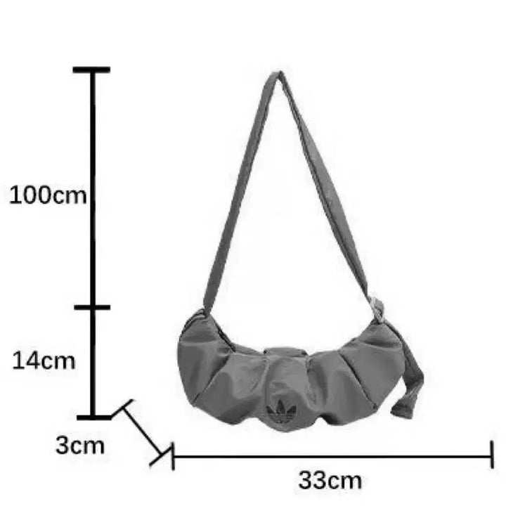 [BUNJANG] Adidas Croissant Shoulder Bag Black / 아디다스 크로와상 블랙 숄더백