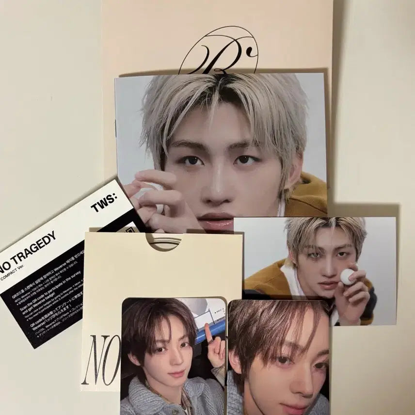 [BUNJANG] TWS NO TRAGEDY Compact Ver. Jihoon Photocard Set / 투어스 컴팩트 지훈 버전 세트 포카 한진 NO TRAGEDY