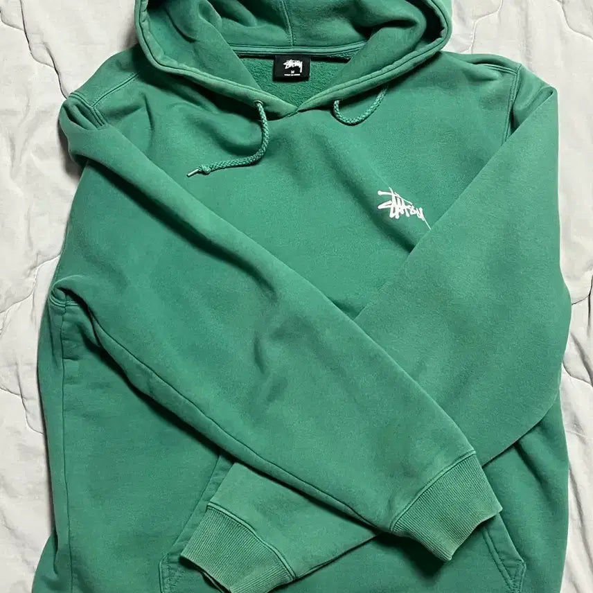 [BUNJANG] Stussy Green Hoodie M / 스투시 후드티 그린 M