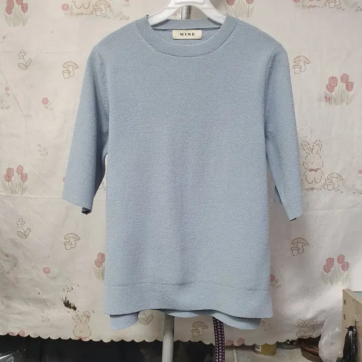 [BUNJANG] Mine Knit T-Shirt / 마인     니트   티셔츠