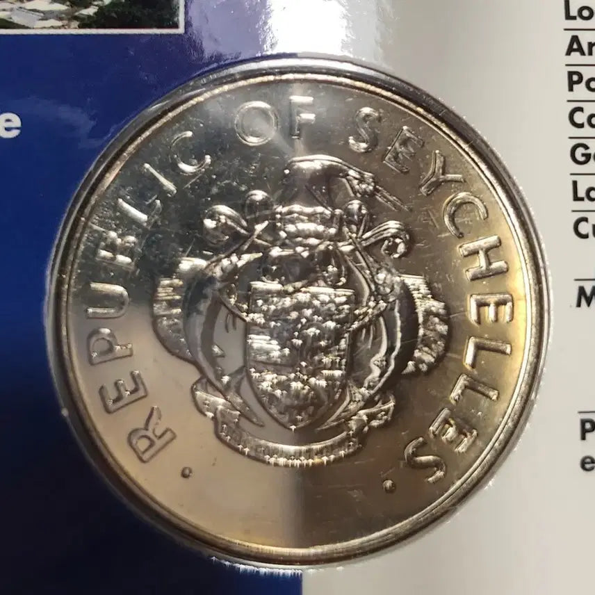 [BUNJANG] Seychelles Republic 5 Rupee Limited Edition UN 50th Anniversary Coin / [미사용대형주화] SEYCHELLES 공화국 5루피 한정판 K57