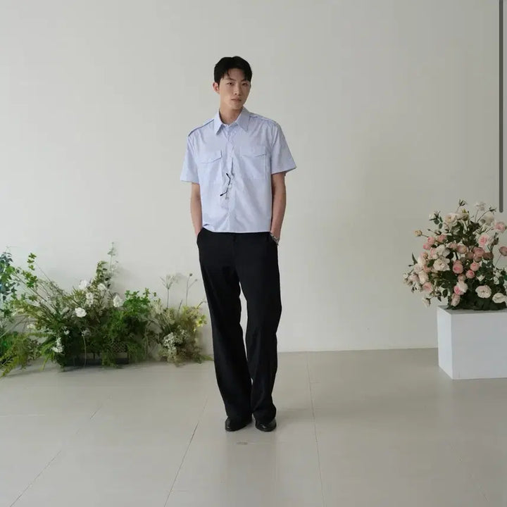 [BUNJANG] Waveness Fishure Stripe Slacks Black / [1] 웨이비니스 피슈어 스트라이프 슬랙스 블랙