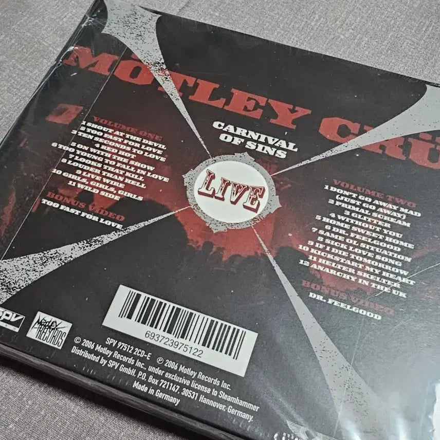 [BUNJANG] Motley Crue Carnival of Sins 2CD Import New / Motley Crue - Carnival of Sins 수입신품 2CD