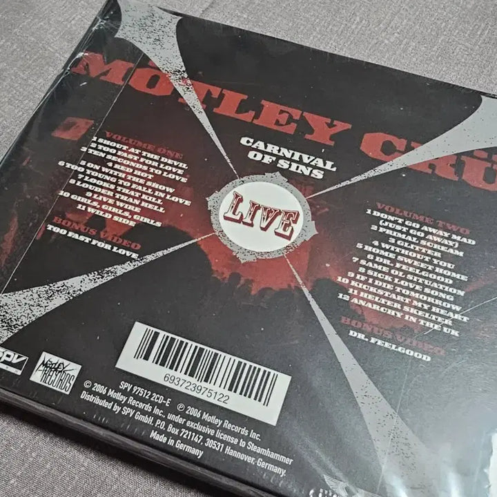 [BUNJANG] Motley Crue Carnival of Sins 2CD Import New / Motley Crue - Carnival of Sins 수입신품 2CD