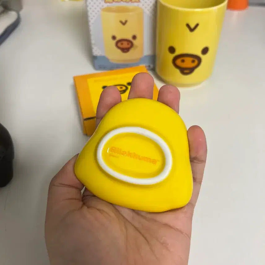 [BUNJANG] Vintage Rilakkuma Kiiroitori Cup &amp; Plate Set / 급처 빈티지 고전 리락쿠마 키이로이토리 컵 접시 일괄 2014년 2008