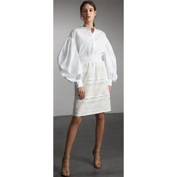 [BUNJANG] Burberry Punching Lace Skirt / [버버리] 펀칭 레이스 스커트