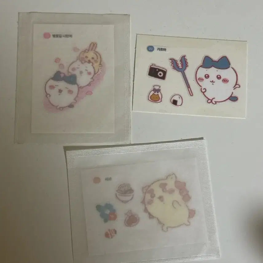 [BUNJANG] Cheekywa Bagel Chip Mini Seal Bundle Set / 올리브영 베이글칩 먼작귀 치이카와 띠부씰 일괄 판매