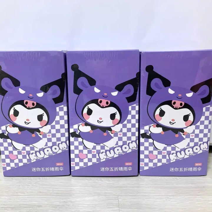 [BUNJANG] Sanrio Kuromi Mini Umbrella Set / (비닐미개봉새상품) 산리오 쿠로미 미니 양우산 세트