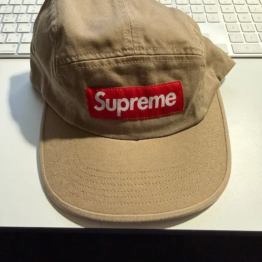 [BUNJANG] Supreme Washed Chino Twill Camp Cap (Tan) / 슈프림 워시드 치노 트윌 캠프캡 (탄 컬러)