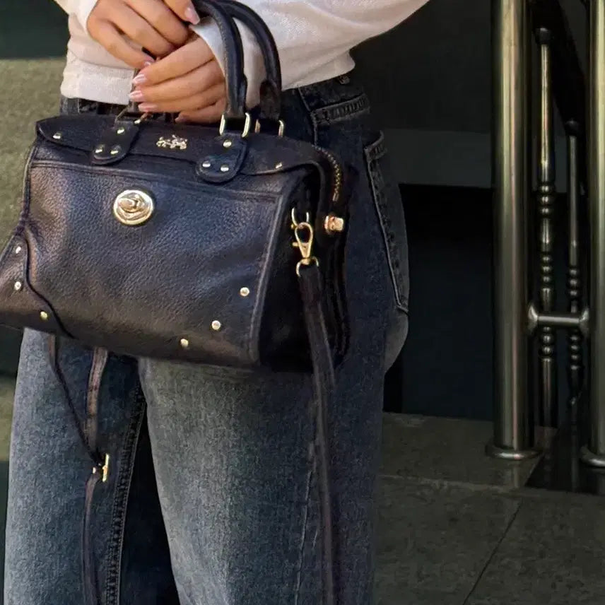 [BUNJANG] Coach Rider Satchel Pebble Leather / 코치(COACH)라이더 사첼