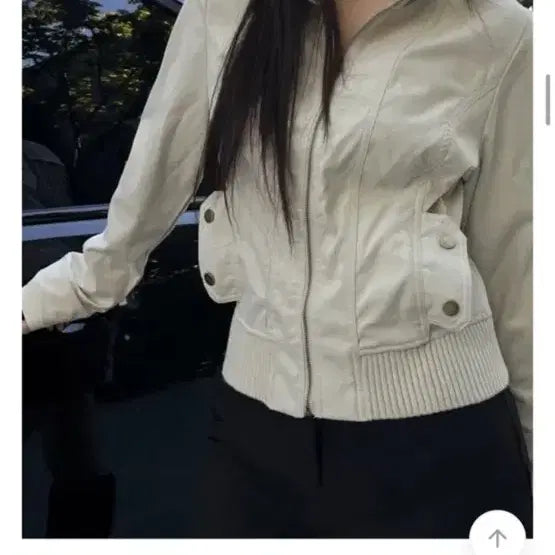 [BUNJANG] Ivory Spring/Fall Slim Fit Jacket / 아이보리 봄 가을 자켓