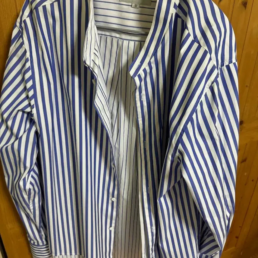 [BUNJANG] Solid Homme Striped Layered Shirt / 52 새제품 솔리드옴므 스트라이프 레이어드 셔츠