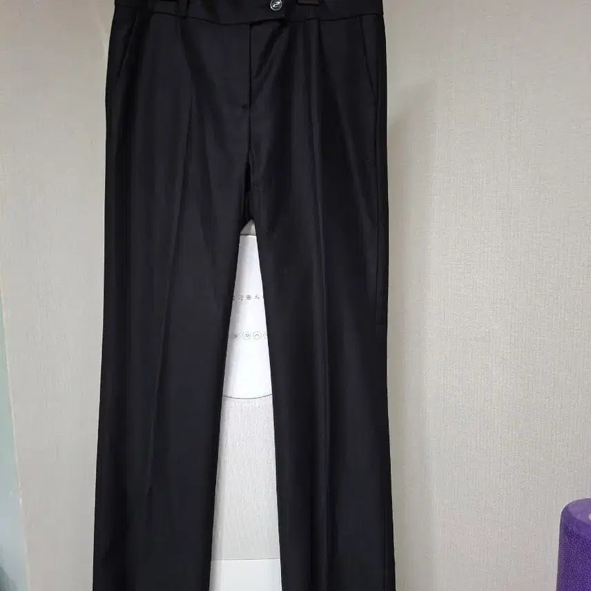 [BUNJANG] BIENE Black Polyester Blend Slacks - Size 77 / 77 블랙 바지 슬랙스 거의 새제품