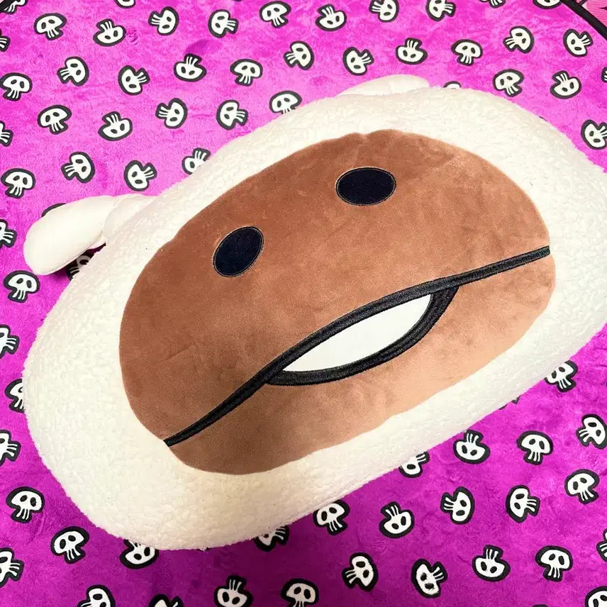[BUNJANG] Official White Rabbit Nameko Plush Cushion / 원가이하]정품 흰토끼 나메코 인형 쿠션