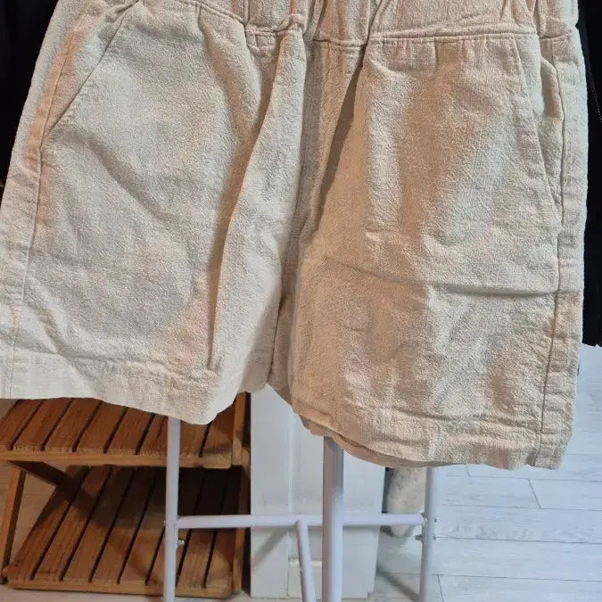 [BUNJANG] Ivory Full Elastic Waistband Shorts / 아이보리 올밴딩 반바지