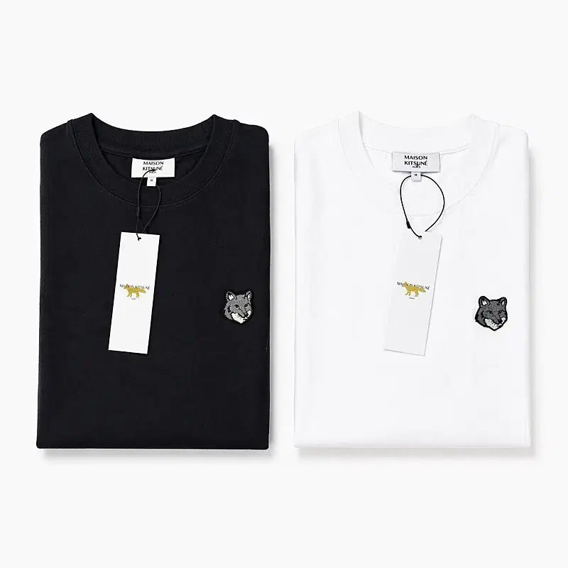 [BUNJANG] Maison Kitsuné Grey Fox Head T-Shirt / 메종키츠네 그레이폭스 반팔티/남여공용