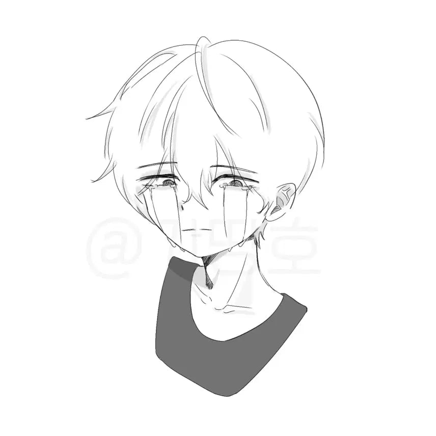 [BUNJANG] Low-Quality Bust Commission (Side Profile) / 낙퀄 두상 커미션 *측면고정*) 1500