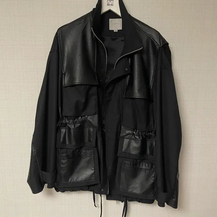 [BUNJANG] YOUTH Panel Oversized Field Jacket Leather / 24ss 유스 패널 오버사이즈 필드 자켓 레더