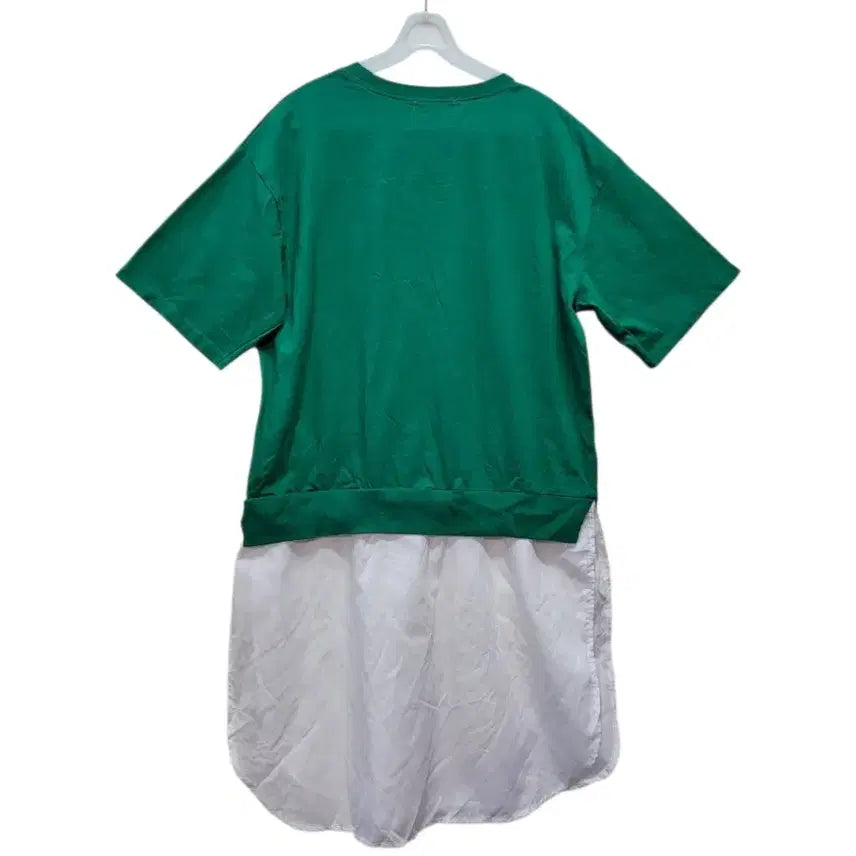 [BUNJANG] Layered Dress / 일본제품 면과 폴리소재 레이어드 원피스