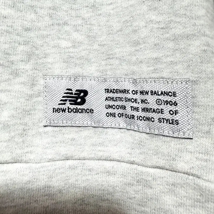 [BUNJANG] New Balance Big Logo Half-Zip Sweatshirt Oversized Fit / [S,90]뉴발란스 빅로고 반집업 맨투맨 오버핏