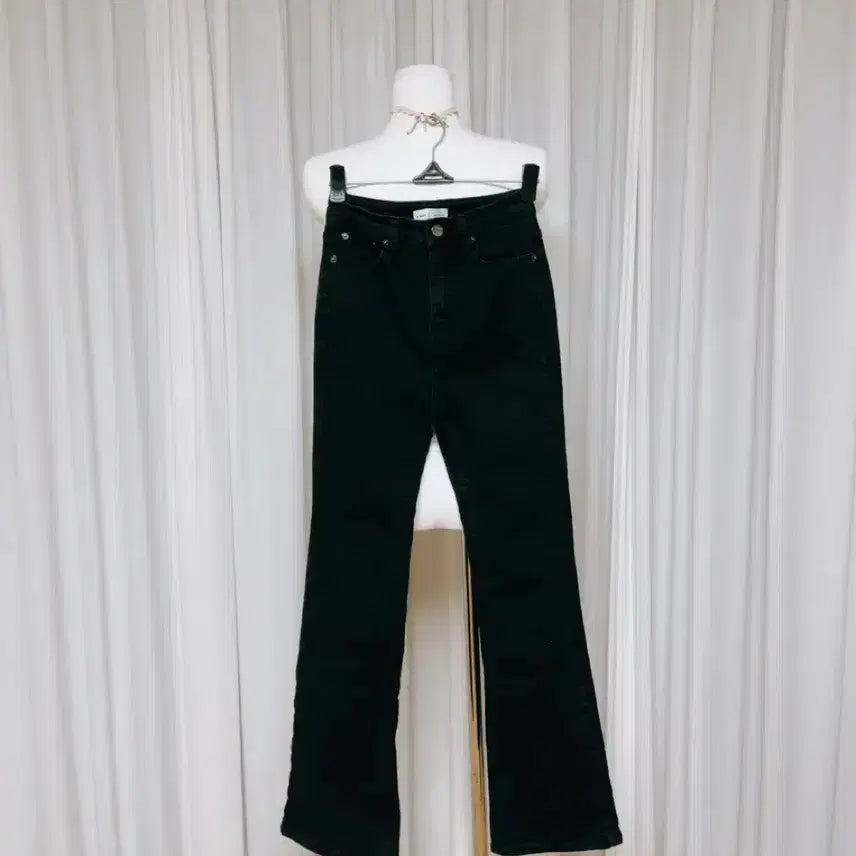 [BUNJANG] Hawa Black Bootcut Pants - Long / 하와 hawa 약기모 블랙 부츠컷 - 롱s