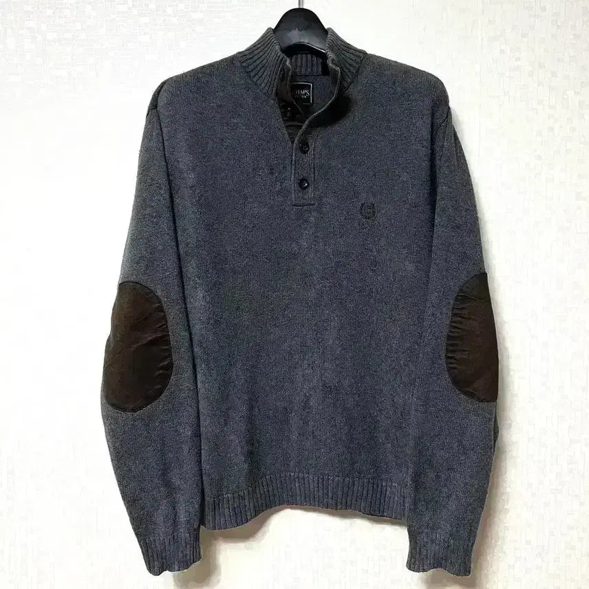 [BUNJANG] Chaps Ralph Lauren Half-Button Knit Sweater (S) / [S,90]chaps 챕스 랄프로렌 반단추 니트 스웨터