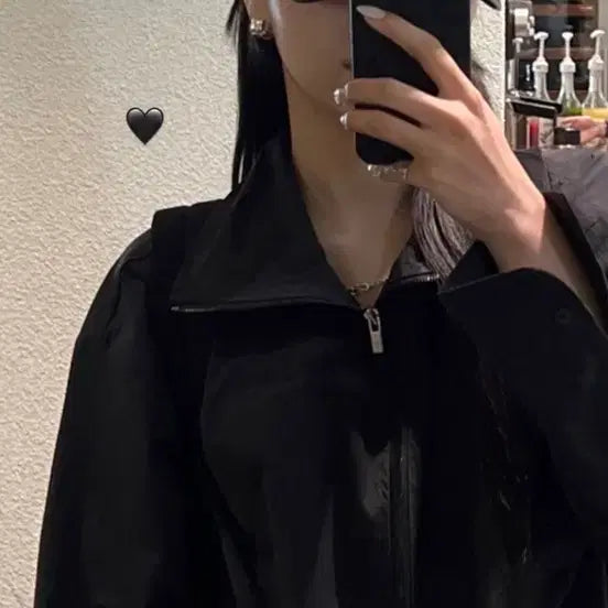 [BUNJANG] Triming Bird High Neck Zip-Up Shirt / 단종)트리밍버드 하이넥집업셔츠 high neck zip up shirts