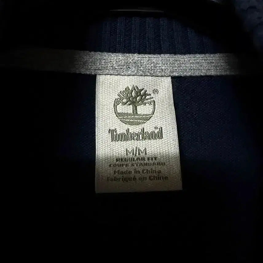 [BUNJANG] Timberland Navy Knit Zip-Up Sweater Jacket (M) / [M,95]팀버랜드 니트 집업 스웨터 자켓 곤색