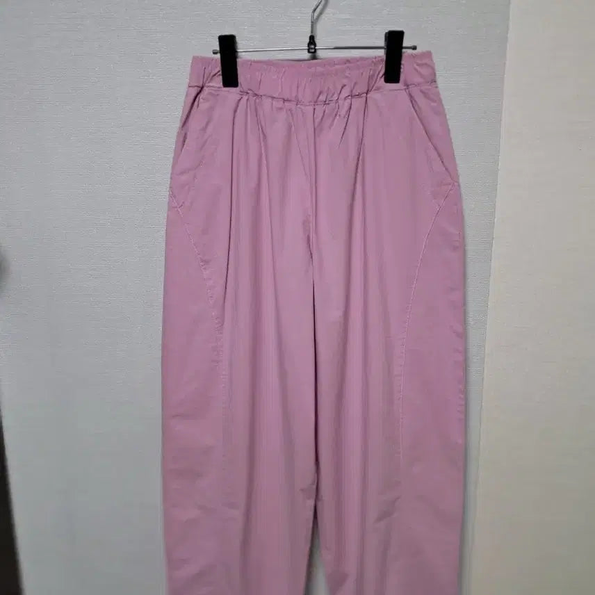 [BUNJANG] Giverny Pink Banding Wide Pants / (여름신상품)지베르니핑크색 밴딩 와이드 팬츠 여름바지 통바지 여성바지 F