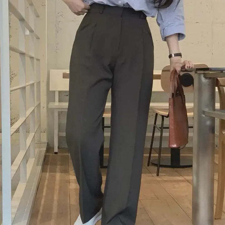 [BUNJANG] Mutecreme At Slacks Black / 뮤트크레메 앳슬랙스 블랙[S]