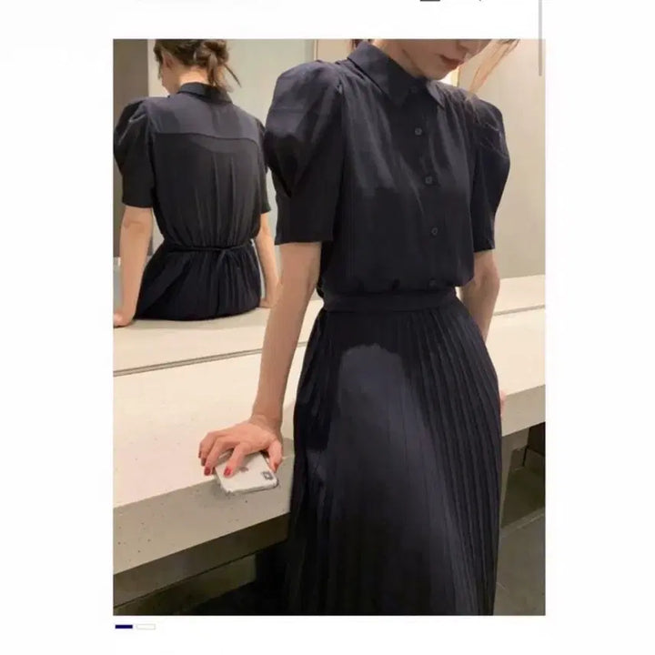 [BUNJANG] Merion Celine Pleated Dress / 메리온 셀린 플리츠 원피스