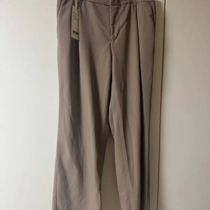 [BUNJANG] Minav One-Tuck Wide Slacks Beige L / (L) 미나브 원턱 와이드 슬랙스 베이지