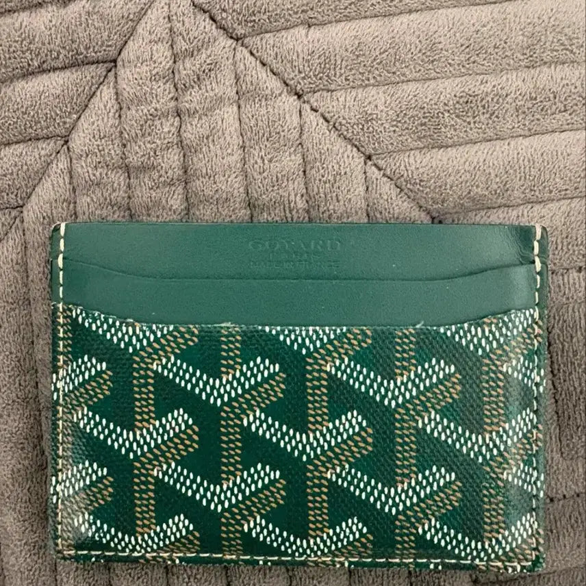 [BUNJANG] Goyard Card Holder Green / 고야드 카드지갑