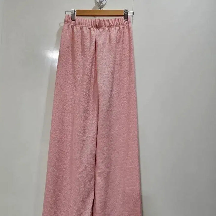 [BUNJANG] Wide Banding Pants (Pink/Ivory) / 핑크색/아이보리 와이드 밴딩 팬츠