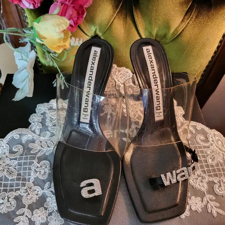 [BUNJANG] Alexander Wang Crystal Clear PVC Strap Sandals / 알렉산더왕 크리스탈  클리어 pvc 스트랩 샌들
