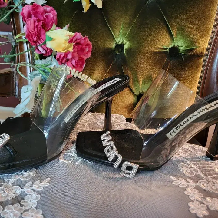 [BUNJANG] Alexander Wang Crystal Clear PVC Strap Sandals / 알렉산더왕 크리스탈  클리어 pvc 스트랩 샌들