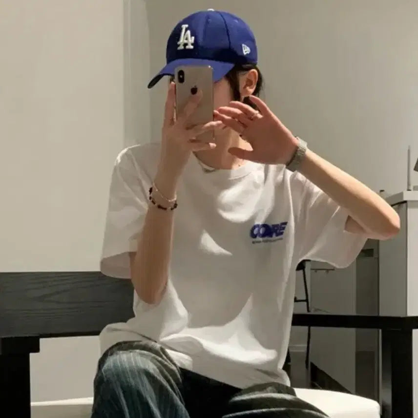 [BUNJANG] Nika Core Oversized Short-Sleeve T-Shirt / 니까 코어 오버핏 반팔티