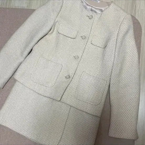 [BUNJANG] Roem Tweed Jacket &amp; Skirt Set / 로엠 트위드 셋업 / 스커트 자켓 세트