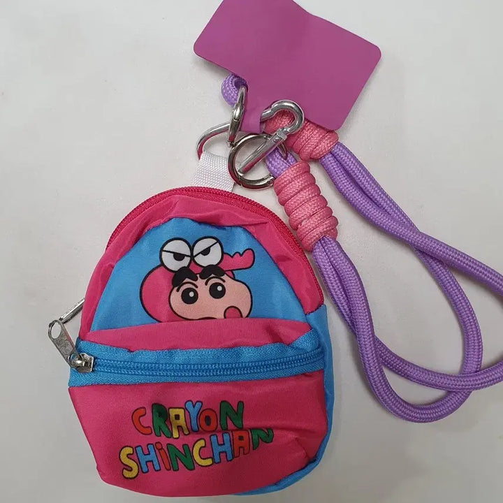 [BUNJANG] Crayon Shin-chan Mini Backpack Coin Pouch Keyring / 짱구 미니 배낭 백팩 동전 지갑 키링 새상품