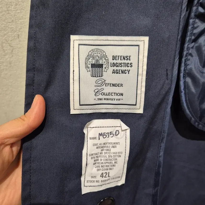 [BUNJANG] US Navy Original Trench Long Coat / 미군 오리지널 네이비 트렌치 롱코트