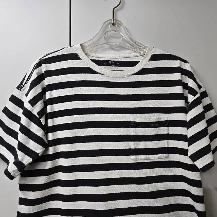 [BUNJANG] Striped Cotton T-Shirt / 일본수입 스트라이프 티셔츠 55-66