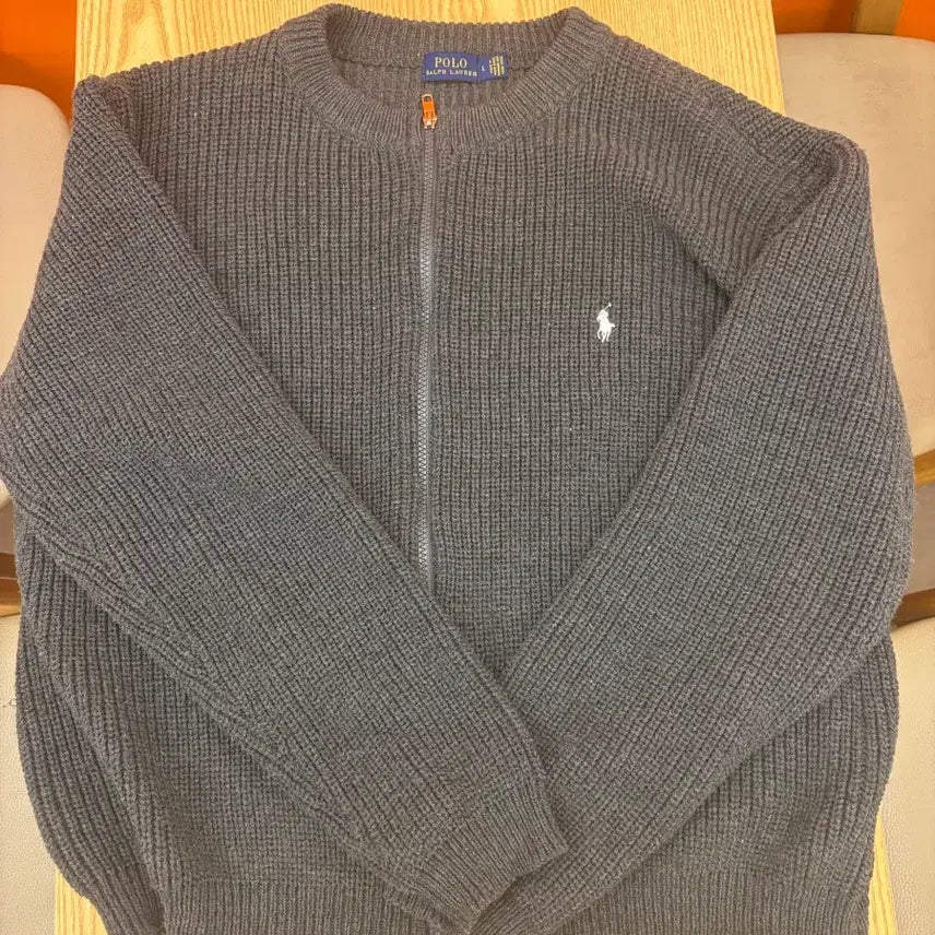 [BUNJANG] Polo Ralph Lauren Cropped Knit Zip-Up / 폴로 크롭 니트집업 1회착용