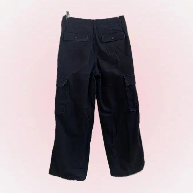[BUNJANG] Musinsa Black Cargo Wide Pants / 무신사 블랙 카고 와이드 팬츠
