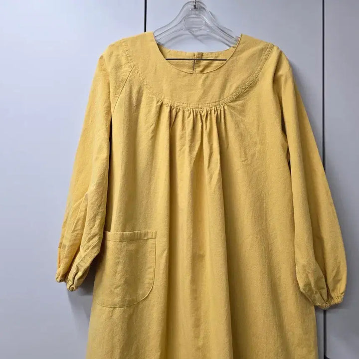 [BUNJANG] Yellow Linen Dress / 산틋한 노랑 원피스M