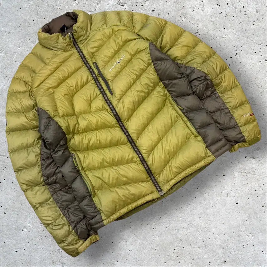 [BUNJANG] Montbell EX800 Down Padding Jumper Khaki/Brown 2XL / [2XL] 몽벨 EX800 다운 패딩 점퍼 카키/브라운