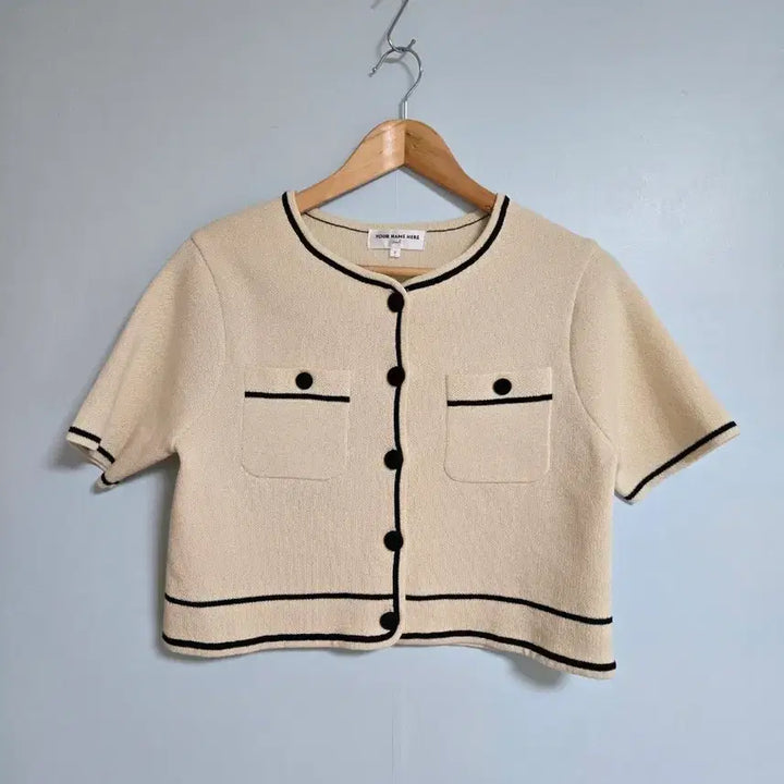 [BUNJANG] Your Name Here Cropped Cardigan Ivory S / 유어네임히얼 크롭 가디건 아이보리 S