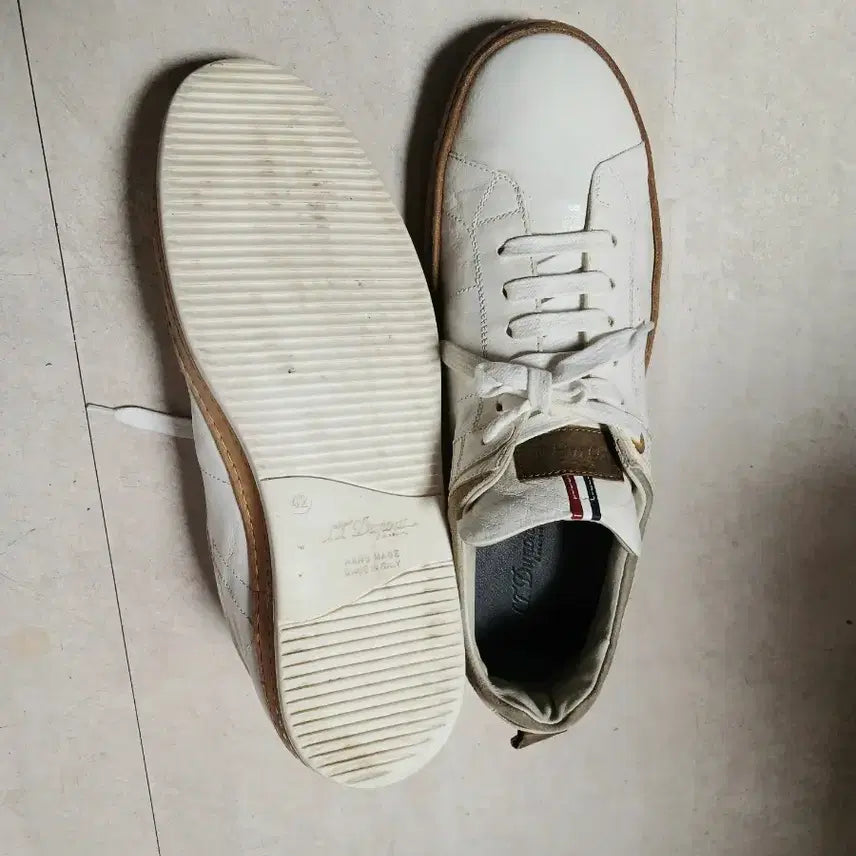 [BUNJANG] S.T. Dupont White Sneakers / 듀퐁 화이트 스니커즈 운동화