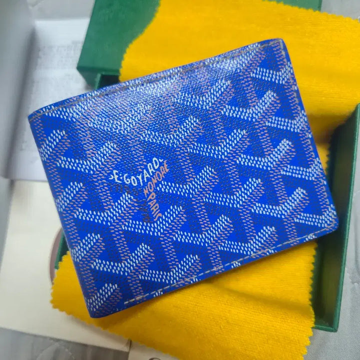 [BUNJANG] Goyard Victorie Bifold Wallet Blue / 고야드 빅투와르 반지갑 블루