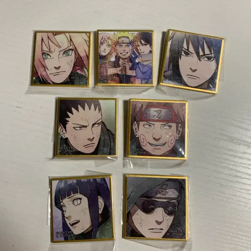 [BUNJANG] Naruto Shikishi Gacha Set (Including Rare) / 나루토 색지 가챠 희귀포함 7종일괄