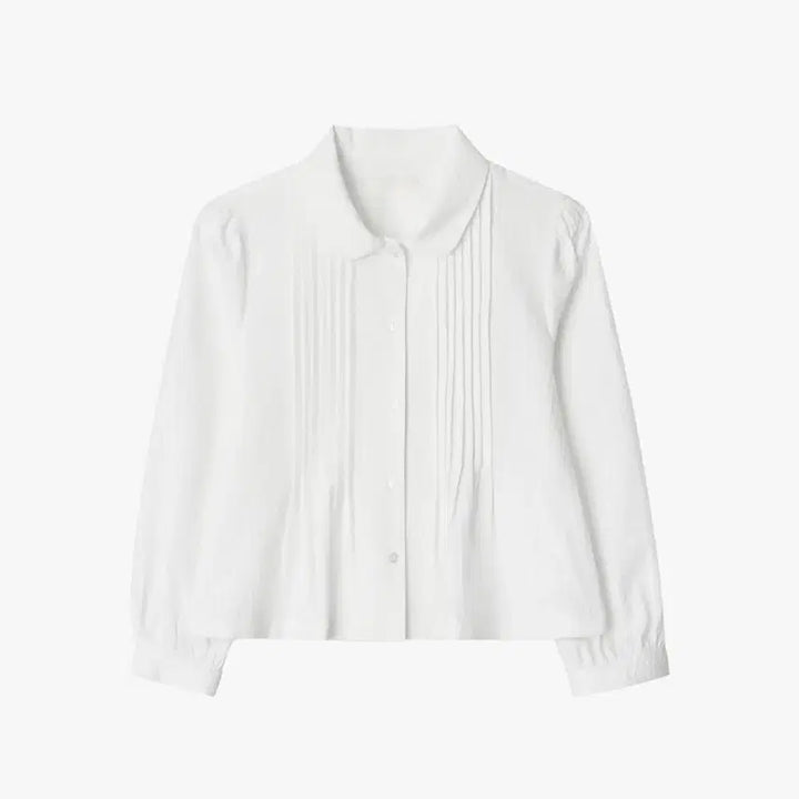 [BUNJANG] GBH Round Collar Crop Shirt / gbh 라운드카라 크롭 셔츠